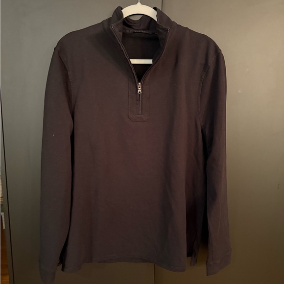 Elie Tahari Other - Men's Black Half-Zip Sweater
